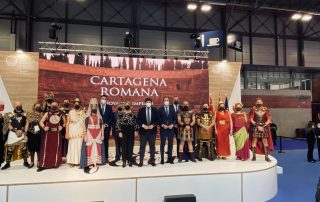 FITUR 2022: Carthagineses y Romanos promocionan en el metro de Madrid.