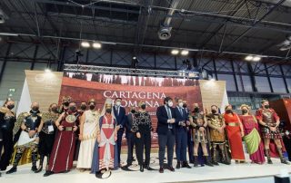 FITUR 2022: Carthagineses y Romanos promocionan en el metro de Madrid.