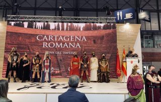 FITUR 2022: Carthagineses y Romanos promocionan en el metro de Madrid.