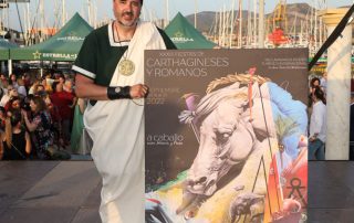 Cartel Oficial Fiestas de Carthagineses y Romanos 2022 - Noche de los museos