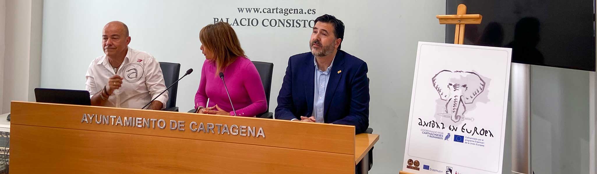 Carthagineses y Romanos y Ayuntamiento de Cartagena presentan: "PROYECTO ERASMUS + ANÍBAL EN EUROPA”