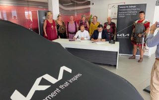 Nuevos acuerdos comerciales con las Fiestas de Carthagineses y Romanos. Kia - Talleres M. Gallego