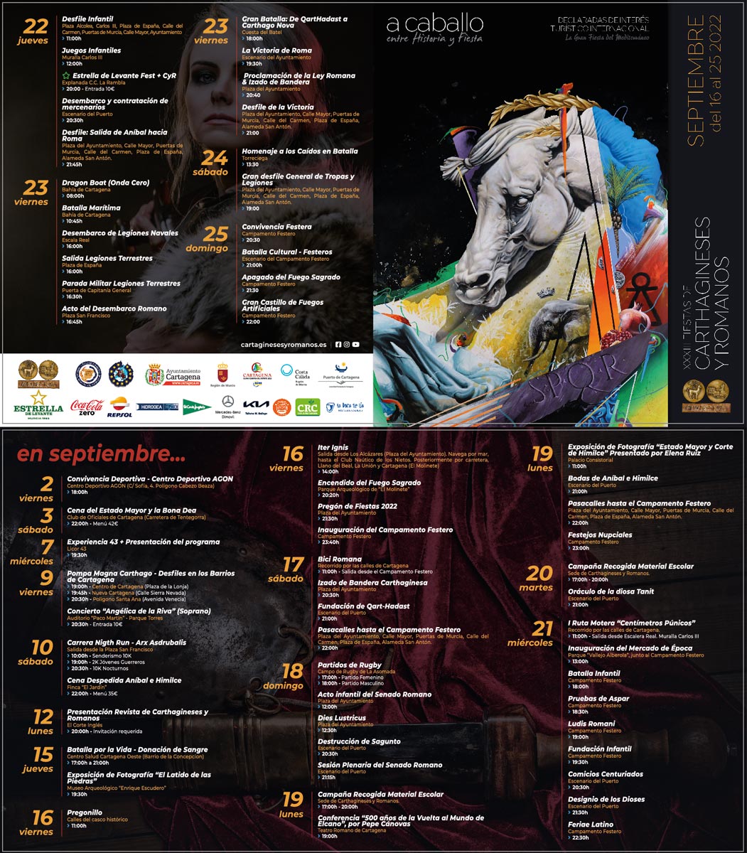 Programa de Fiestas Oficial Carthagineses y Romanos 2022